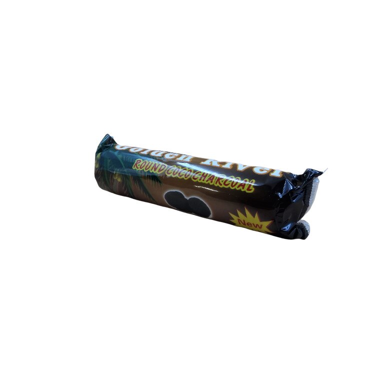 Carbuni pentru narghilea Golden River Round Coco 40mm 10 tablete